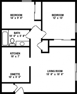 2 br 1 bath 835 sqft village green apartments