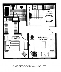 Countryside village apartments one bedroom