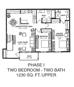 Havenwood Heights Apartments 2 Bedroom floor plan