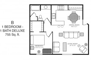 Mapledale Luxury Apartments Deluxe One Bedroom